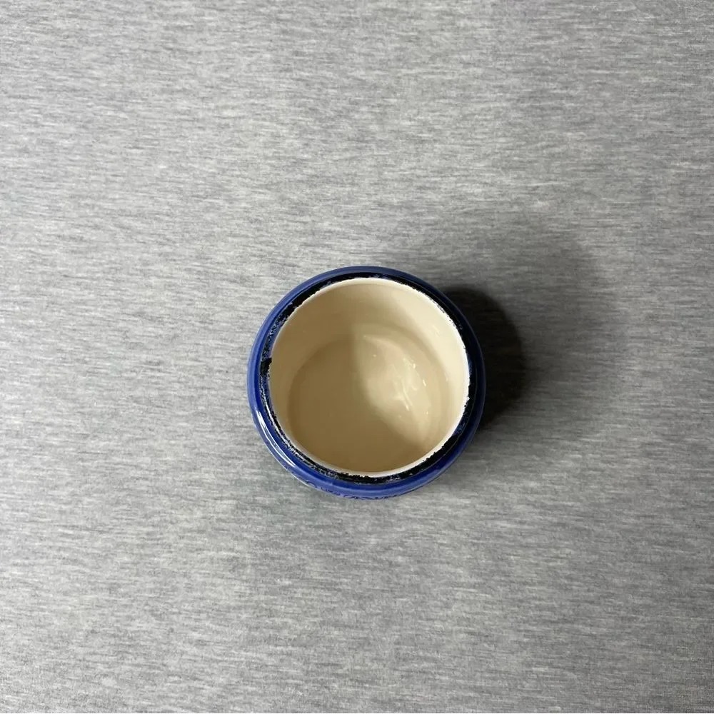 Target White & Blue 4” Mini Round Portuguese Ceramic Jar Planter Pot
